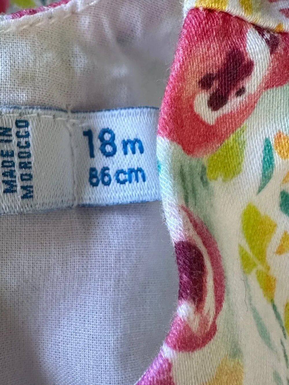 Mayoral Floral Short-Sleeve Dress in Pink, Green & White